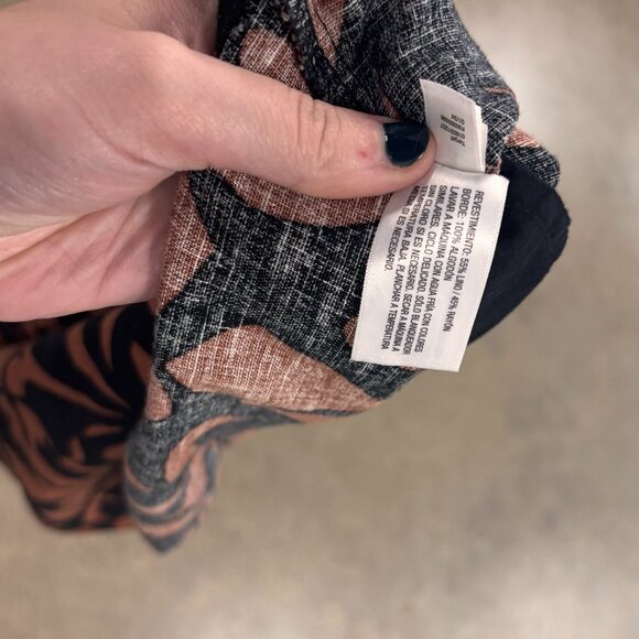 A NEW DAY Boho Linen Mini Resort Wear Keyhole Back Pocketed Dress - Picture 9 of 9